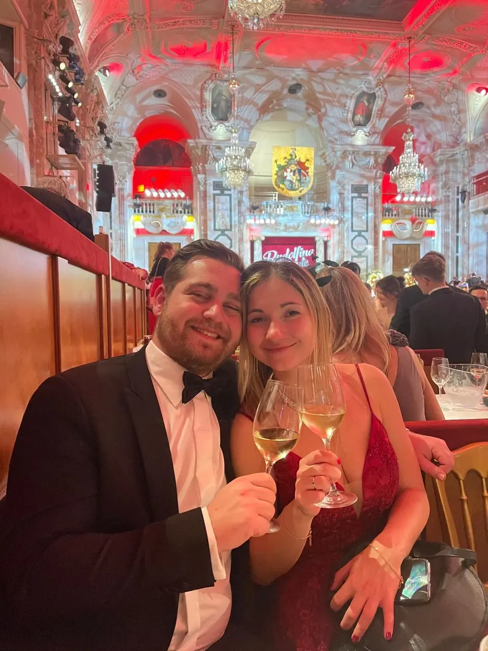 Helene und Philipp auf der Rudolfina Redoute